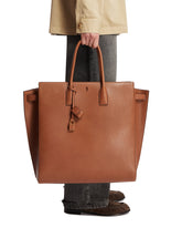 Brown Large Sac De Jour Leather Bag - Men's bags | PLP | Antonia