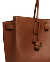 Brown Large Sac De Jour Leather Bag | PDP | Antonia