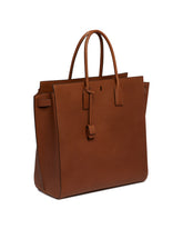 Brown Large Sac De Jour Leather Bag | PDP | Antonia