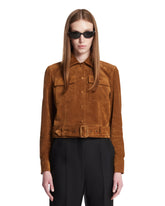 Brown Vintage Suede Tailored Jacket | PDP | Antonia