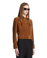 Brown Vintage Suede Tailored Jacket | PDP | Antonia