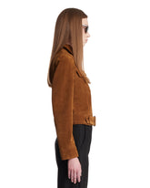Brown Vintage Suede Tailored Jacket | PDP | Antonia