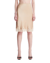 Beige Silk Skirt | PDP | Antonia
