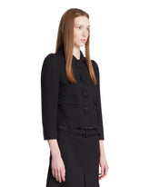 Blue Short Button Jacket | PDP | Antonia