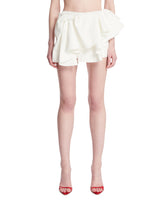 White Ruffle Mini Skirt | PDP | Antonia