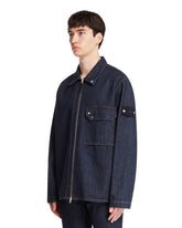 Blue Denim Zip Jacket | PDP | Antonia