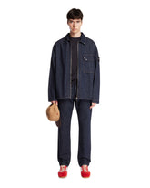 Giacca In Denim Con Zip Blu | PDP | Antonia