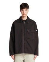 Black Denim Zip Jacket | PDP | Antonia