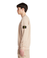 Beige Cotton Sweatshirt | PDP | Antonia
