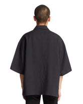 Blue Viscose and Linen Shirt | PDP | Antonia