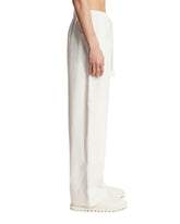 White Cotton Trousers | PDP | Antonia