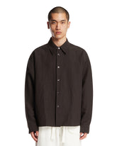 Overshirt In Lino E Lana Marrone | PDP | Antonia