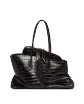 Brown Croco Passeggiata Bag | PDP | Antonia