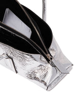 Silver Small La Passeggiata Leather Bag | PDP | Antonia