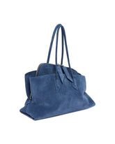 Blue La Passeggiata Medium Suede Bag | PDP | Antonia