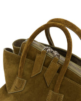 Green Mini La Passeggiata Suede Bag | PDP | Antonia