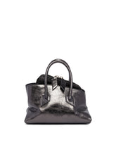 Gray Mini La Passeggiata Leather Bag | PDP | Antonia