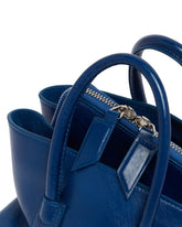 Blue Mini La Passeggiata Leather Bag | PDP | Antonia
