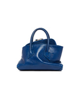 Blue Mini La Passeggiata Leather Bag | PDP | Antonia