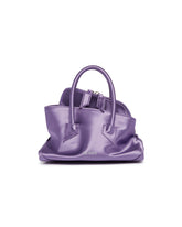 Purple La Passeggiata Mini Satin Bag | PDP | Antonia