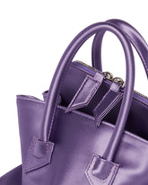 Purple La Passeggiata Mini Satin Bag | PDP | Antonia