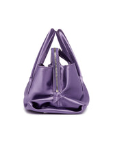 Purple La Passeggiata Mini Satin Bag | PDP | Antonia