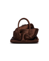 Brown La Passeggiata Mini Satin Bag | PDP | Antonia