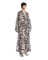 Black and White Tiger-Print Caftan | PDP | Antonia