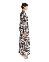 Black and White Tiger-Print Caftan | PDP | Antonia