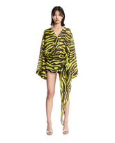 Zebra Mini Wrap Dress | PDP | Antonia