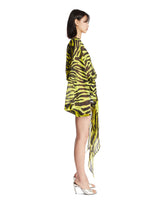 Zebra Mini Wrap Dress | PDP | Antonia