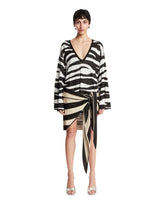White Zebra-Print Viscose Mini Dress | All | Antonia