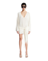 White Viscose Mini Dress | PDP | Antonia