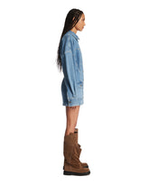 Blue Twisted Denim Dress | PDP | Antonia