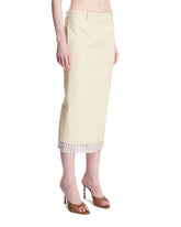 Gonna A Tubino Midi Beige | PDP | Antonia