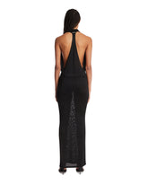 Black Plunging Long Dress | PDP | Antonia