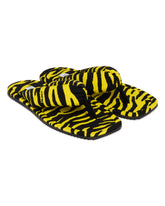 Yellow Indie Zebra Flip-Flop Sandals | PDP | Antonia