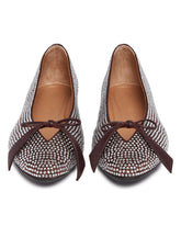 Brown Kali Crystal Ballerinas | PDP | Antonia