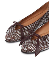Brown Kali Crystal Ballerinas | PDP | Antonia