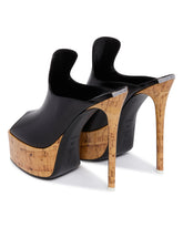 Black Irmelin Leather Mules | PDP | Antonia