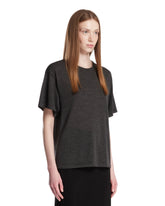 Gray Cashmere T-Shirt | PDP | Antonia