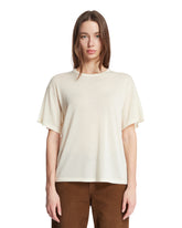 White Cashmere T-Shirt | PDP | Antonia