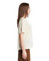 White Cashmere T-Shirt | PDP | Antonia