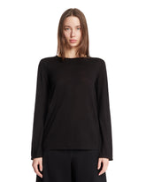 Black Monton Cashmere T-Shirt | PDP | Antonia