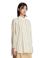 Beige Falco Silk Shirt | PDP | Antonia