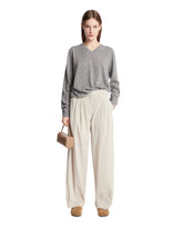 Gray Iven Silk and Nylon Pants | PDP | Antonia