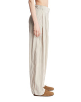 Gray Iven Silk and Nylon Pants | PDP | Antonia