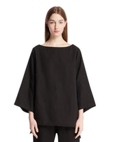 Black Linen Blouse | PDP | Antonia