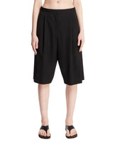 Black Kalyan Wool Shorts | PDP | Antonia