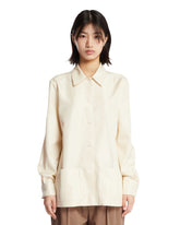 Beige Lucetta Silk Shirt | PDP | Antonia